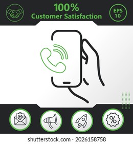 telephone, call, old in phone vector icon graphic elements for your work - Modern design