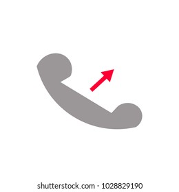 telephone call out vector white background.