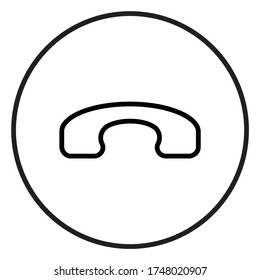 Telephone | Call | Receiver | Vector Icon 