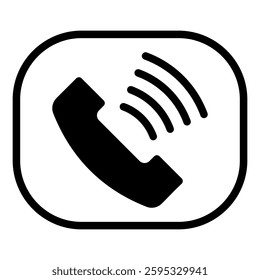 Telephone call simple icon vector illustration for ui ux needs