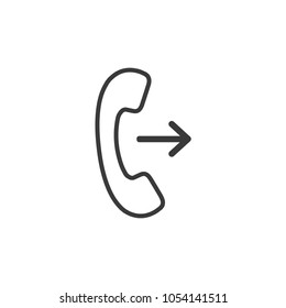 Telephone call vector icon