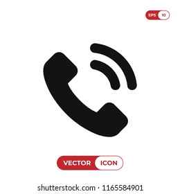Telephone call vector icon