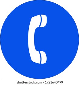 telephone, call vector icon for using ui/ ux projects and app designs.