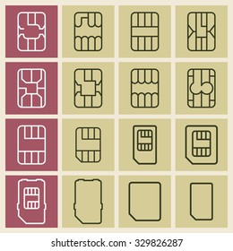 Telephone card vector icon