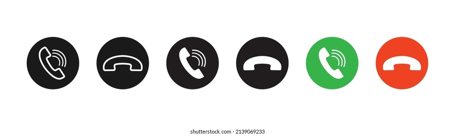 Telefon-Handy-Symbol, Vektorgrafik auf weißem Hintergrund