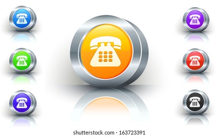 Telephone Color Button Set