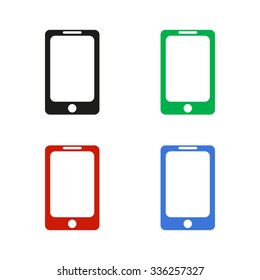 Telephone - color vector icon