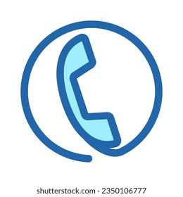 Icono de símbolo de comunicación telefónica ilustración de diseño vectorial