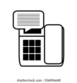 telephone communication talk message line vector illustration eps 10