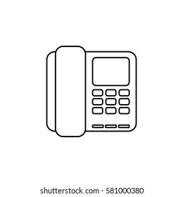 Telephone communication technology icon vector illustration graphic design