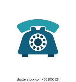 Telephone communication technology icon vector illustration graphic design