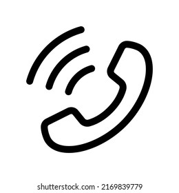Telephone and communication vector icon, Phone  line style.