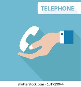Telephone concept,vector