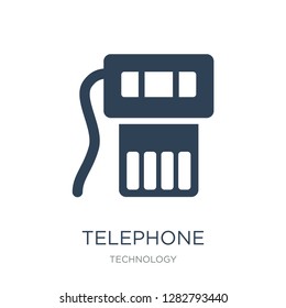 telephone connector icon vector on white background, telephone connector trendy filled icons from Technology collection, telephone connector vector illustration