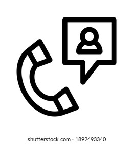 Telephone Contact icon or logo isolated sign symbol vector illustration - high quality black style vector icons
