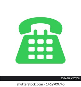 telephone contact icon vector simple designs