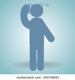 Telephone conversation between two peoplevector icon