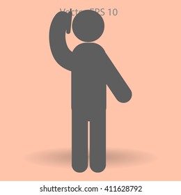 Telephone conversation between two peoplevector icon