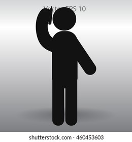 Telephone conversation between two peoplevector icon