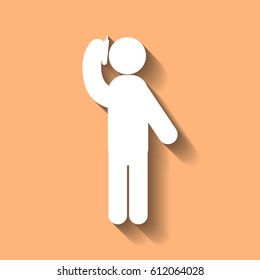 Telephone conversation between two peoplevector icon