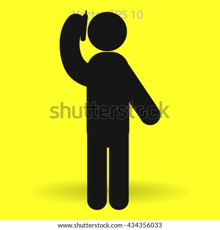 Telephone conversation between two peoplevector icon