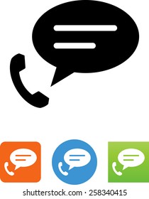 Telephone conversation icon
