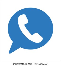 Icono de conversación telefónica. Vector y glifo
