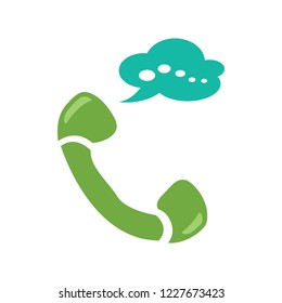 telephone conversation - Phone sign icon. Call center, communication icon - Phone cell symbol