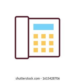 telephone digital device isolated icon vector illustration design