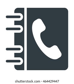 Telephone Directory Colored Vector Icon