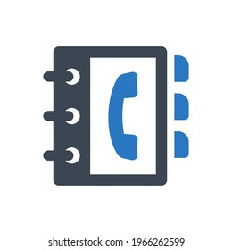 Telephone directory icon - Simple vector illustration