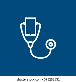 Telephone disease icon vector