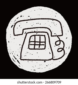 telephone doodle drawing