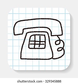 Telephone Doodle Drawing