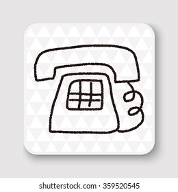 telephone doodle drawing