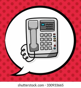 telephone doodle, speech bubble