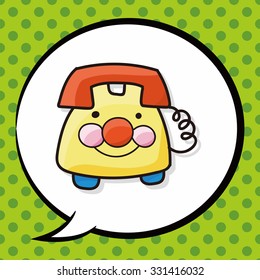 telephone doodle, speech bubble