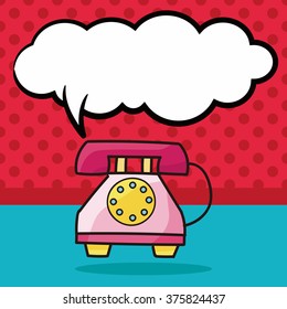 telephone doodle, speech bubble