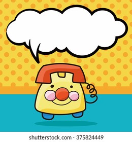 telephone doodle, speech bubble