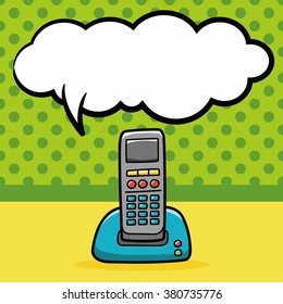 telephone doodle, speech bubble
