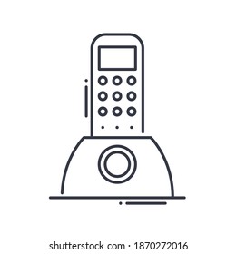 Telephone element icon, linear isolated illustration, thin line vector, web design sign, outline concept symbol with editable stroke on white background.