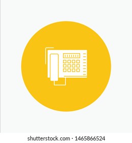 Telephone, Fax, Number, Call. Vector Icon Template background