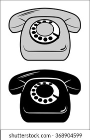 telephone, a fixed icon