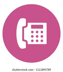 Telephone Flat Colored Icon