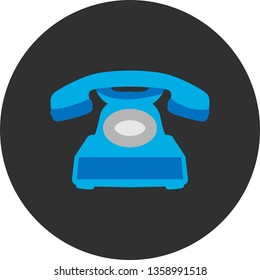 Telephone flat icon