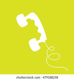 Telephone flat icon