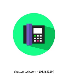 Telephone Flat icon Design Template Vector EPS File