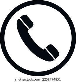 Telephone flat icon for graphic resources