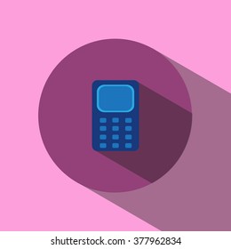 Telephone flat icon vector illustration