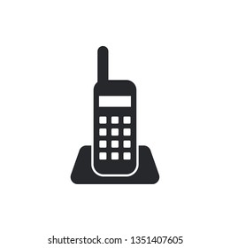 telephone flat vector icon